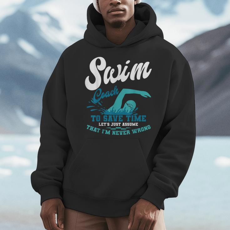 Swim Coach Swimming Lesson Sport Professional Instructor Men Hoodie Swim Coach Swimming Lesson Sport Professional Instructor Men Hoodie