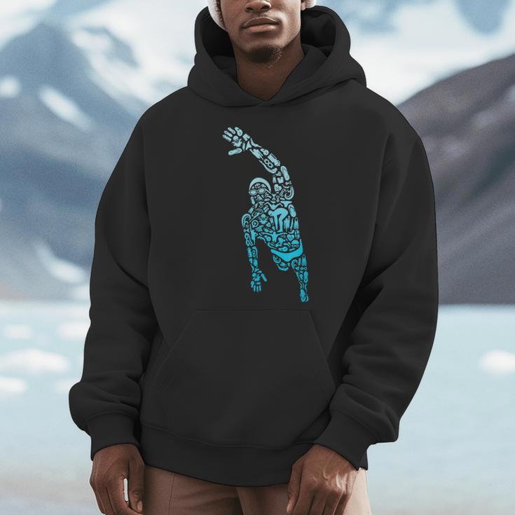 Swim Sport Athletes Swimmer Dad Boys Competitive Swimming Men Hoodie