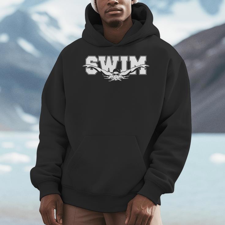Swimming For Swimmers Competitive Athletes Men Hoodie