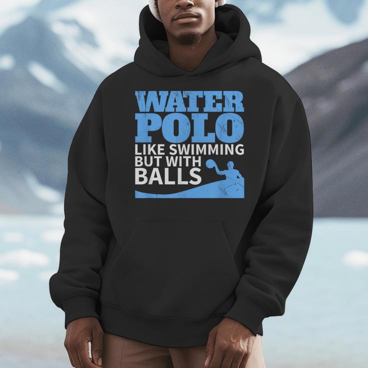 Water Polo Like Swimming But With Balls T-Shirt Men Hoodie