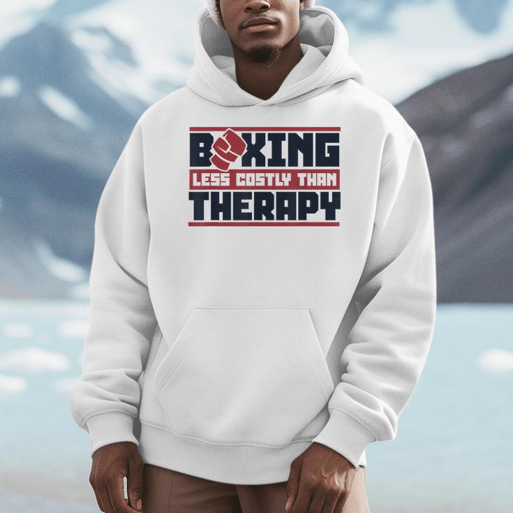 Boxing Less Costly Than Therapy Muay Thai Boxing Men Hoodie Boxing Less Costly Than Therapy Muay Thai Boxing Men Hoodie