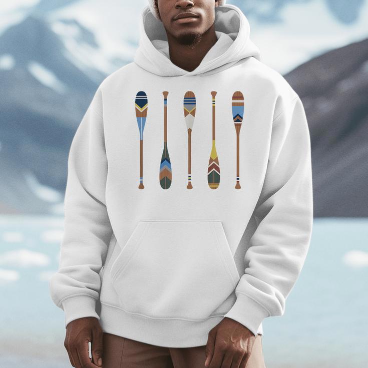 Colorful Painted Oars Paddle Nautical CanoeShirt Men Hoodie Colorful Painted Oars Paddle Nautical CanoeShirt Men Hoodie