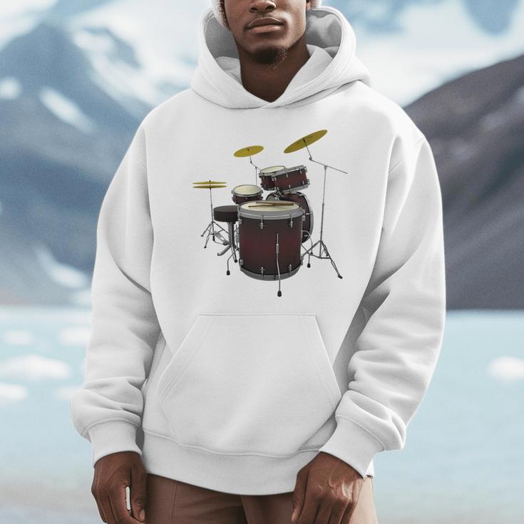 Drummer Drum Kit Premium Tri-Blend Men Hoodie Drummer Drum Kit Premium Tri-Blend Men Hoodie
