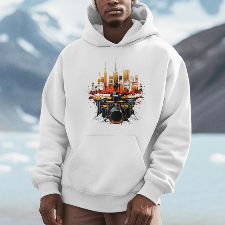 Drumset Drum Kit Music Drummer Drumming Raglan Baseball Tee Men Hoodie Drumset Drum Kit Music Drummer Drumming Raglan Baseball Tee Men Hoodie