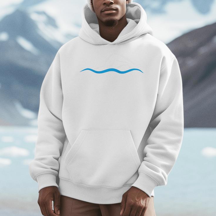 Freestyle Swimming Raglan Baseball Tee Men Hoodie