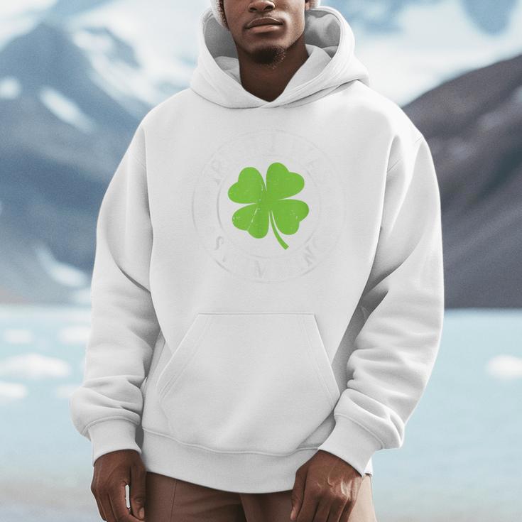 Irish I Was Swimming Shamrock St Patrick's Day Swimmer Men Hoodie Irish I Was Swimming Shamrock St Patrick's Day Swimmer Men Hoodie