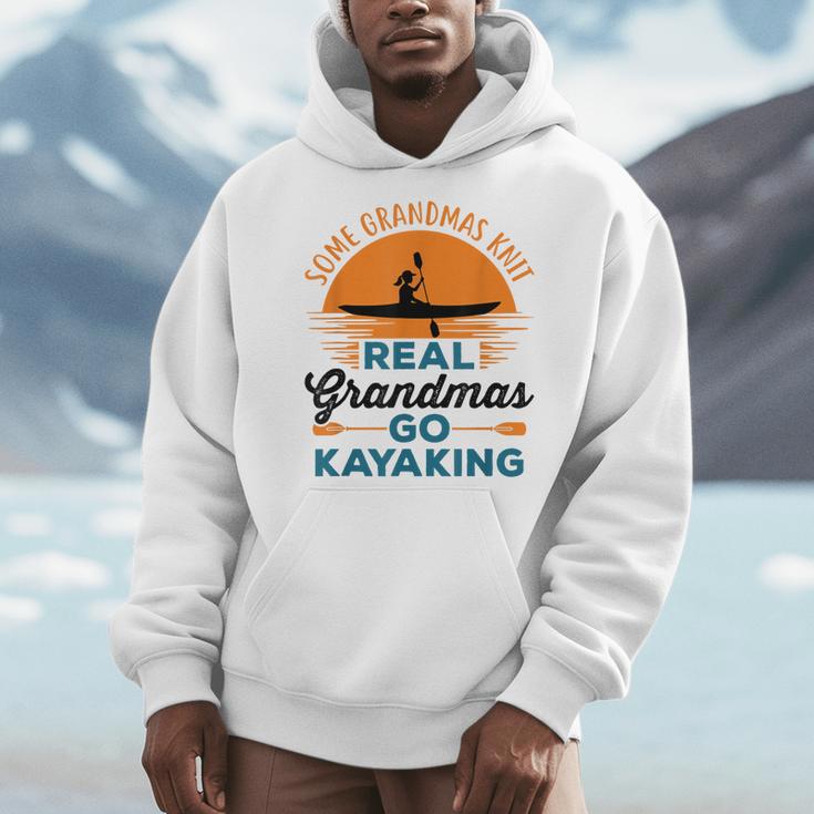 Real Grandmas Go Kayaking Yak Kayak Women Canoe Kayaker Men Hoodie