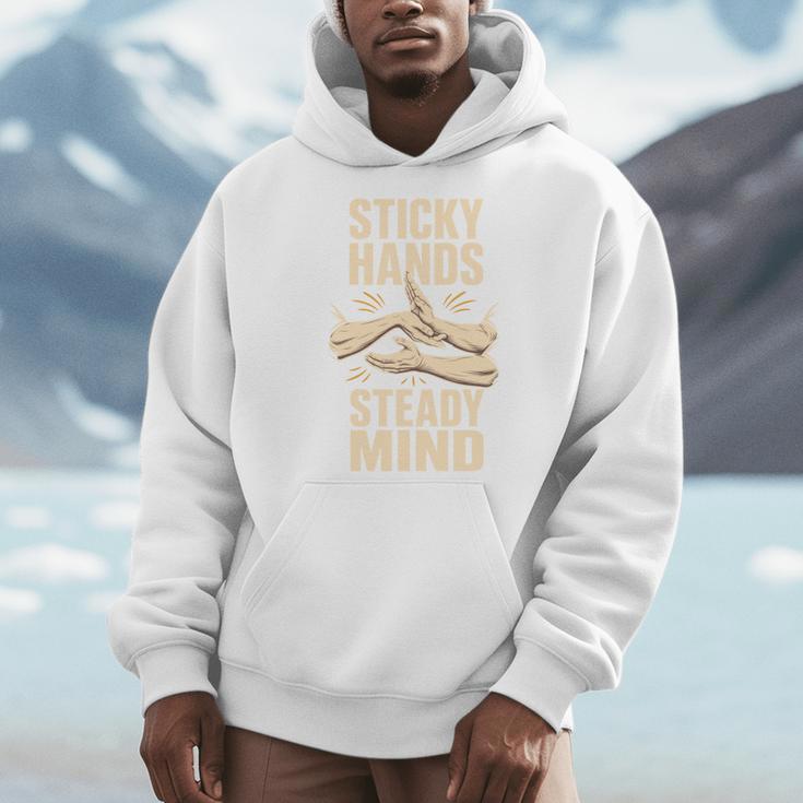 Sticky Hands Steady Mind Muay Thai Boxing Men Hoodie Sticky Hands Steady Mind Muay Thai Boxing Men Hoodie