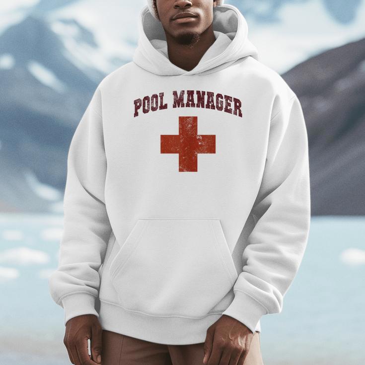 Swimming Pool Manager Beach Vacay Lifeguards Swim Cruise Men Hoodie