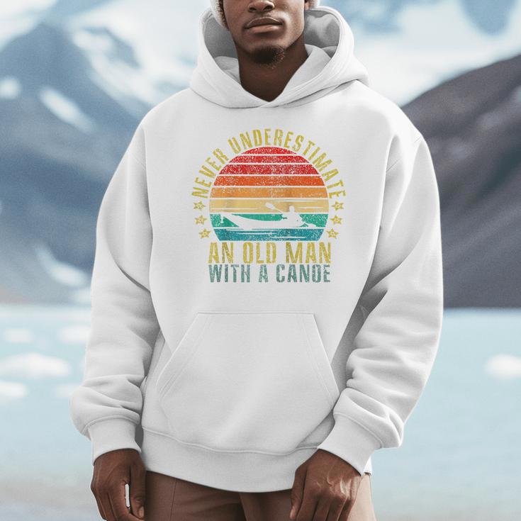 Never Underestimate An Old Man With a Canoe Retro Raglan Baseball Tee Men Hoodie Never Underestimate An Old Man With a Canoe Retro Raglan Baseball Tee Men Hoodie