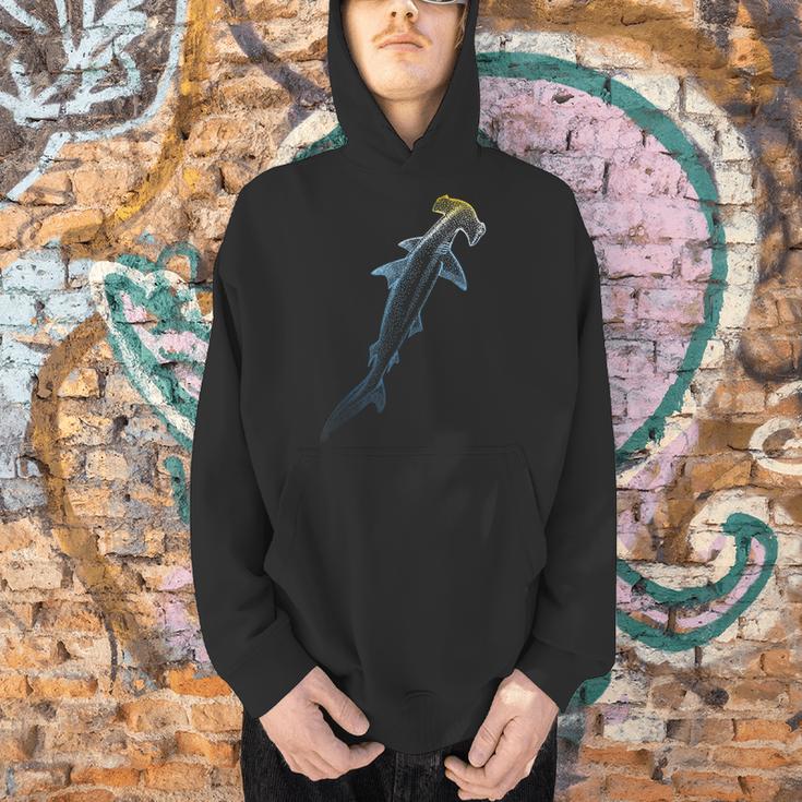 Beautiful Colors Swimming Hammerhead Shark Lovers Men Hoodie