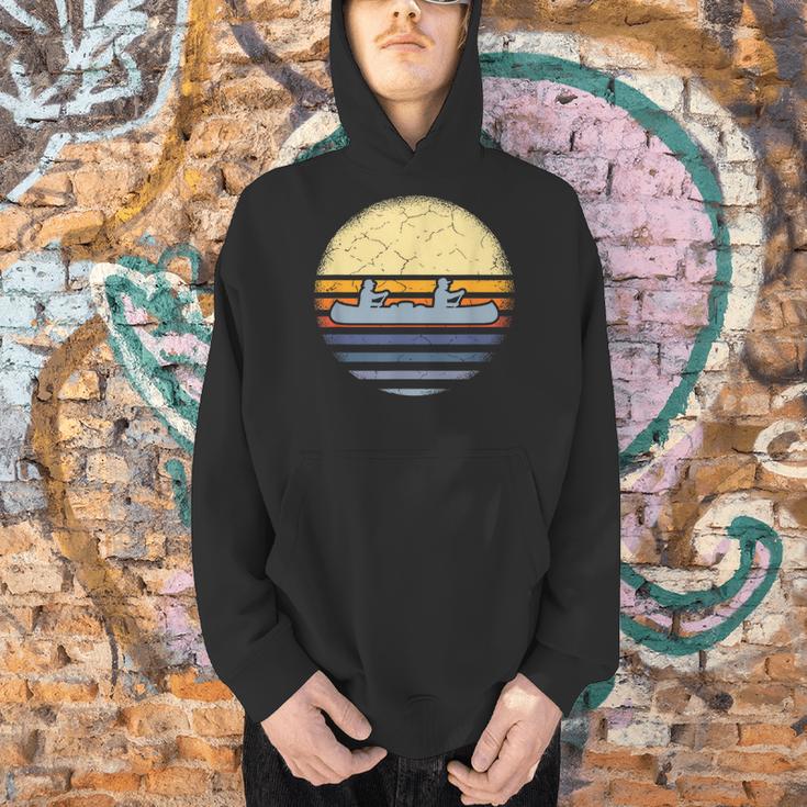 Canoe Canoeing Vintage Sunset Men Hoodie Canoe Canoeing Vintage Sunset Men Hoodie