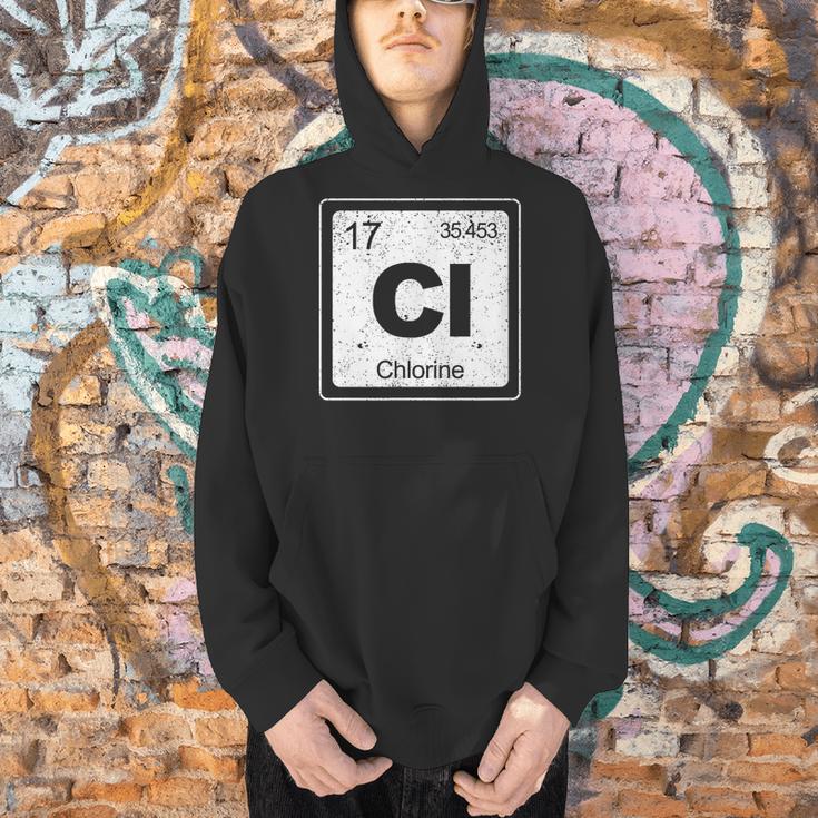 Chlorine Periodic Table Symbol Chemistry Swimming Dive Men Hoodie Chlorine Periodic Table Symbol Chemistry Swimming Dive Men Hoodie