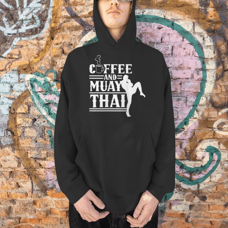 Coffee And Muay Thai Martial Arts Boxing Hobby Fighter Men Hoodie