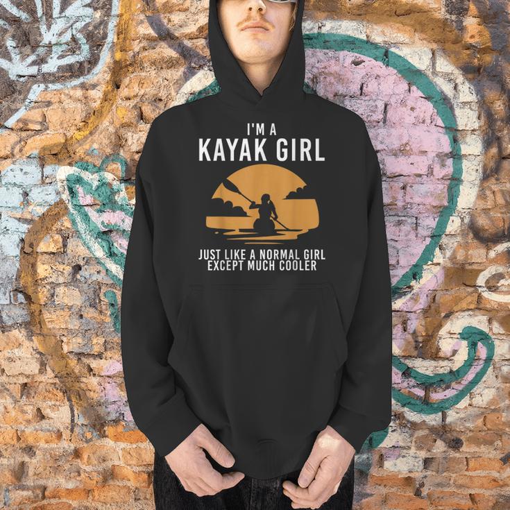 Cool Kayak For Women Girls Kayaker Canoe Kayaking Paddle Oar Men Hoodie
