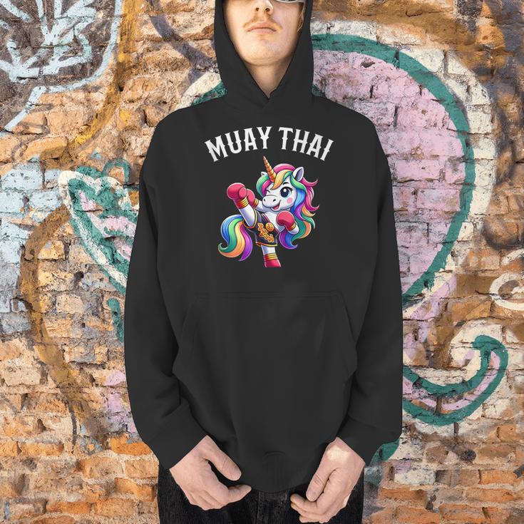 Cute Muay Thai Unicorn Men Hoodie