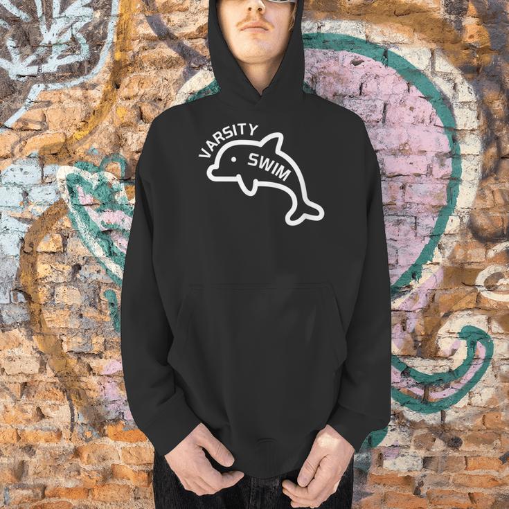 Dolphin Dolfin Varsity Swim Swim Team Swim Club Swimming Men Hoodie Dolphin Dolfin Varsity Swim Swim Team Swim Club Swimming Men Hoodie