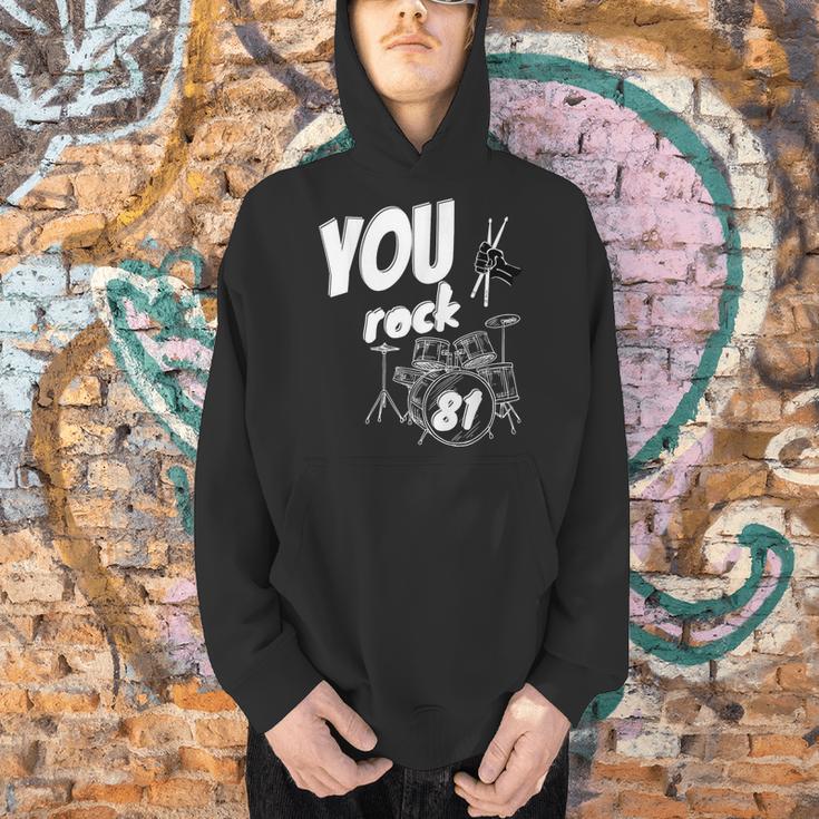 Drum Kit Drummer 81 Years 81st Birthday Men Women Men Hoodie Drum Kit Drummer 81 Years 81st Birthday Men Women Men Hoodie