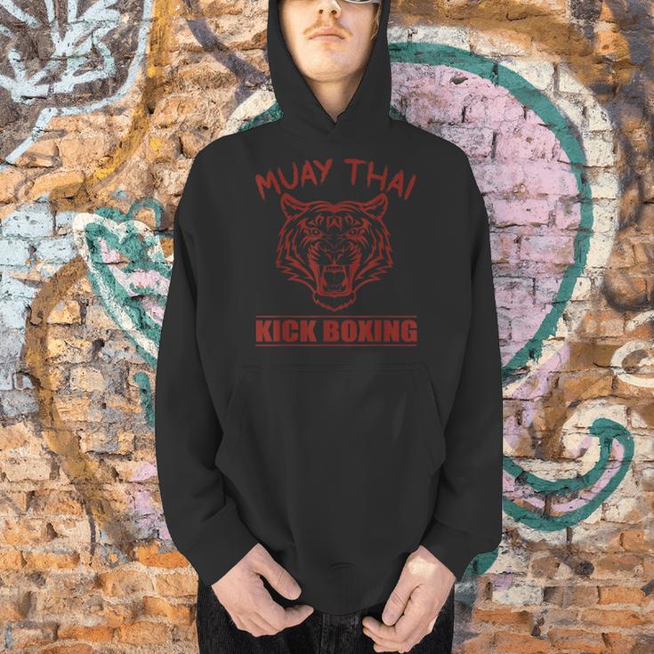 Great Muay Thai Tiger Kickboxing Martial Artist Men Hoodie