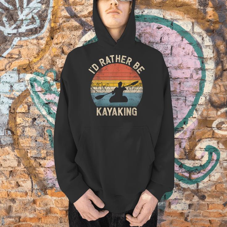 I'D Rather Be Kayaking Canoe Boating Vintage Kayak Men Hoodie I'D Rather Be Kayaking Canoe Boating Vintage Kayak Men Hoodie