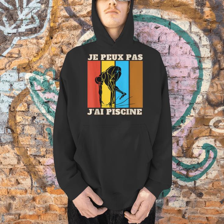 Je Peux Pas J'Ai Piscine Swimming Humour Retro Swimming Pool Men Hoodie Je Peux Pas J'Ai Piscine Swimming Humour Retro Swimming Pool Men Hoodie