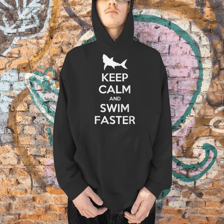 Keep Calm And Swim Faster Swimming T-Shirt Men Hoodie Keep Calm And Swim Faster Swimming T-Shirt Men Hoodie