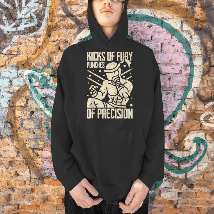 Kicks Of Fury Punches Of Precision Muay Thai Men Hoodie Kicks Of Fury Punches Of Precision Muay Thai Men Hoodie