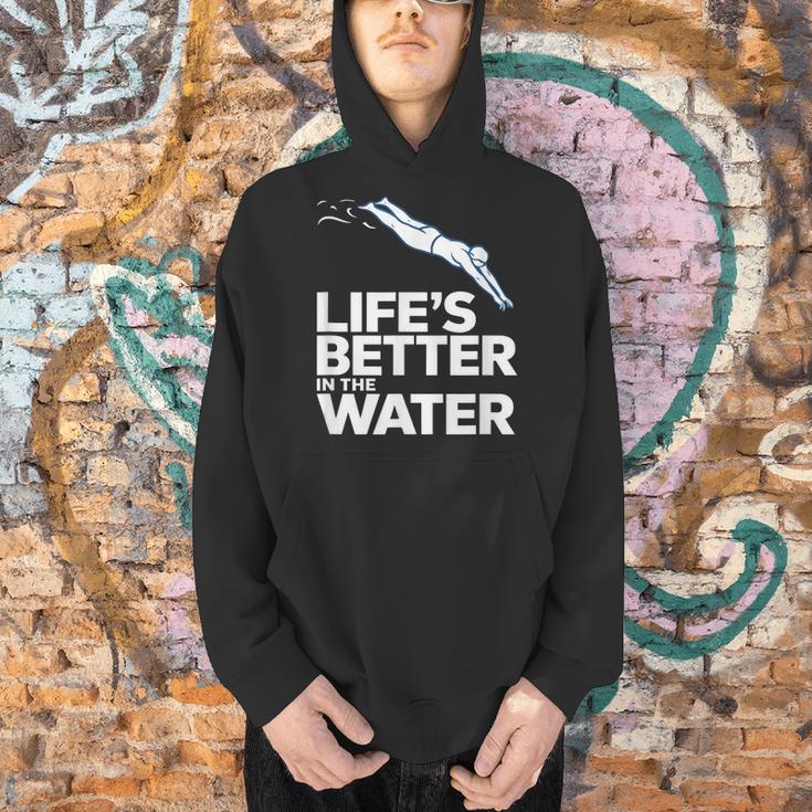 Life Is The Better In The Water Swimming Swimmers Men Hoodie Life Is The Better In The Water Swimming Swimmers Men Hoodie