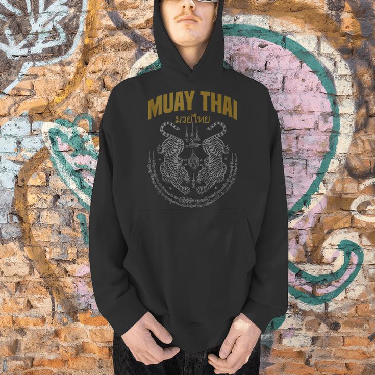 Muay Thai Art Twin Tigers Muay Thai Fighter MMA Martial Arts Men Hoodie Muay Thai Art Twin Tigers Muay Thai Fighter MMA Martial Arts Men Hoodie