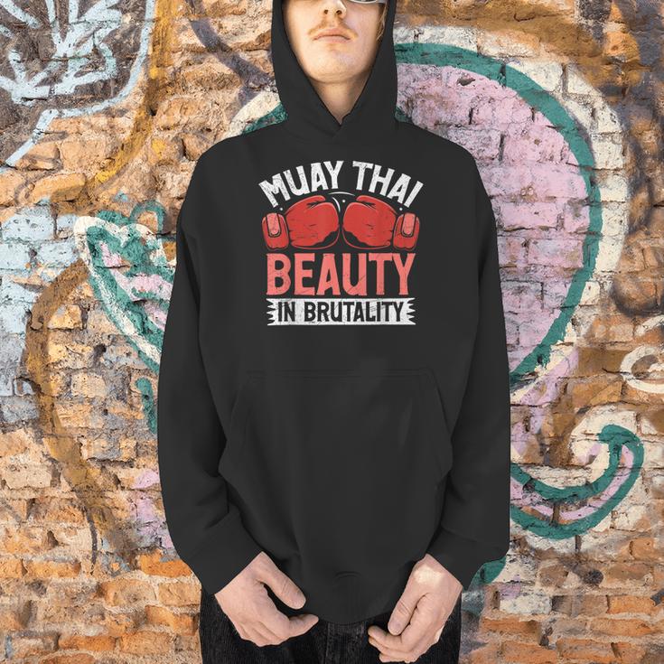 Muay Thai Beauty In Brutality Muay Thai Men Hoodie Muay Thai Beauty In Brutality Muay Thai Men Hoodie