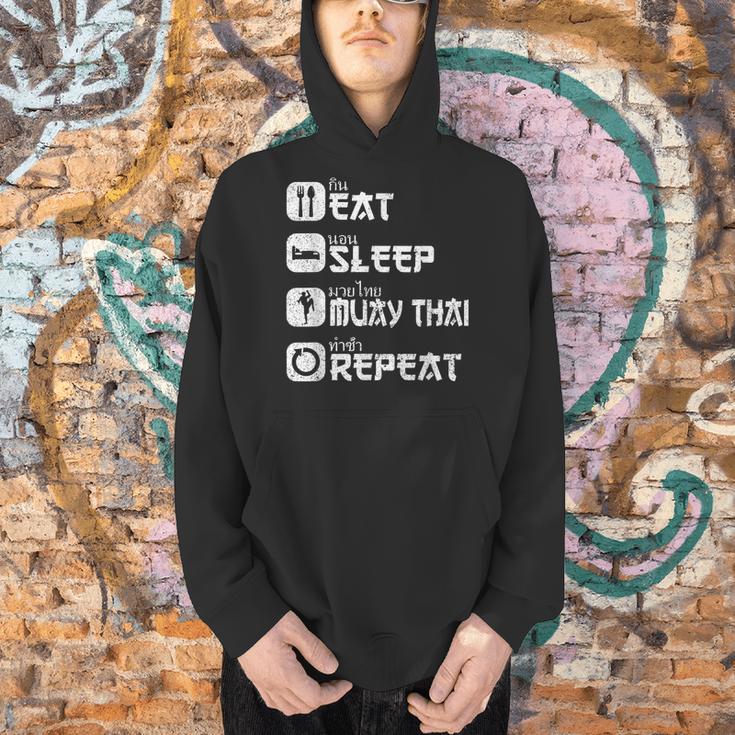 Muay Thai Boxing Thai Boxer Thai Kickboxing Men Hoodie