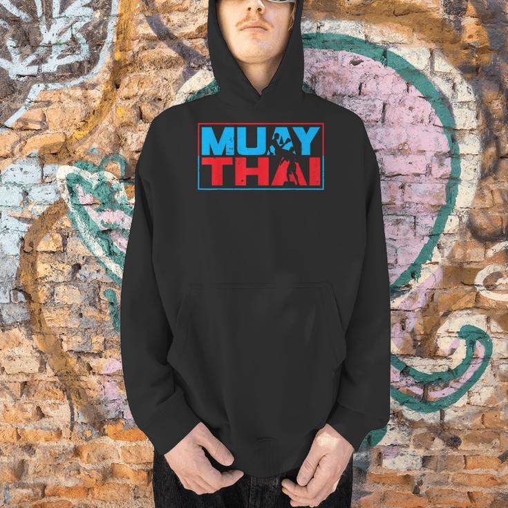 Muay Thai Fighter Boxing Martial Arts Hobby Men Hoodie