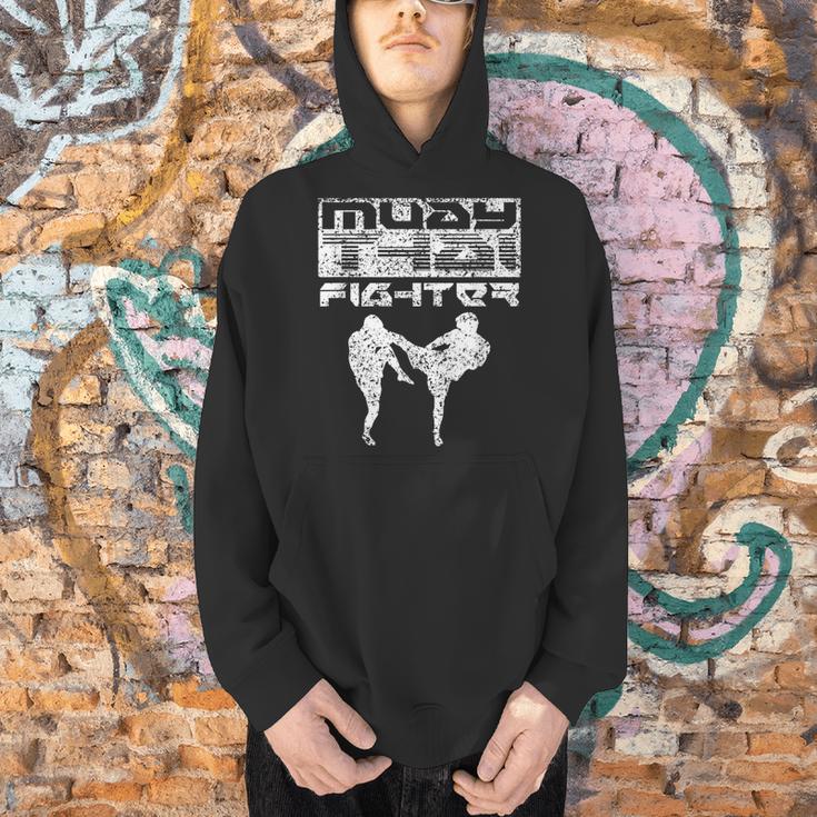 Muay Thai Fighter Boxing Martial Arts Men Hoodie