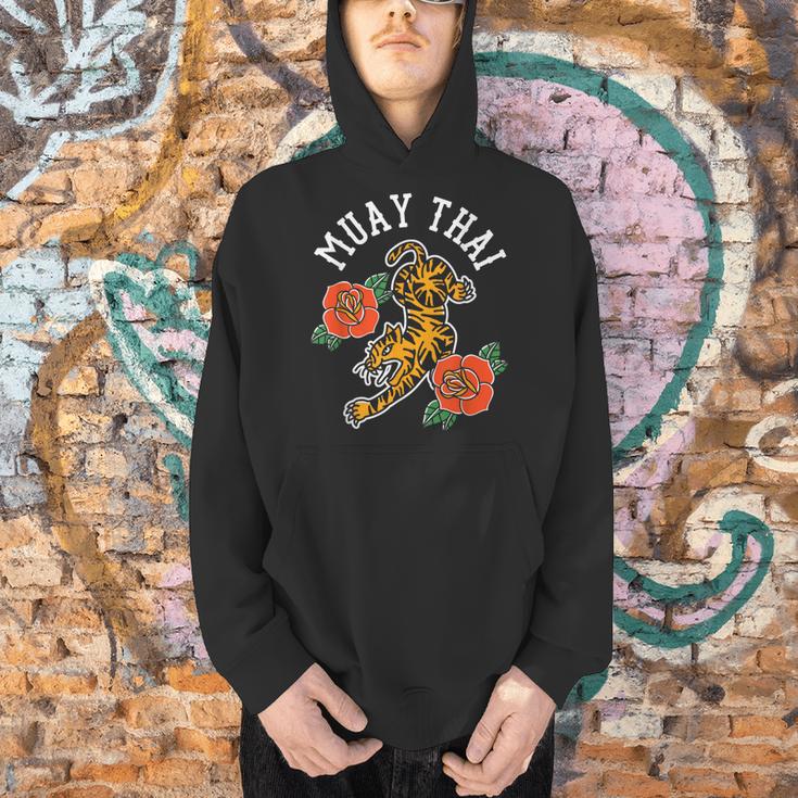 Muay Thai Fighter Hobby Martial Arts Boxing Men Hoodie