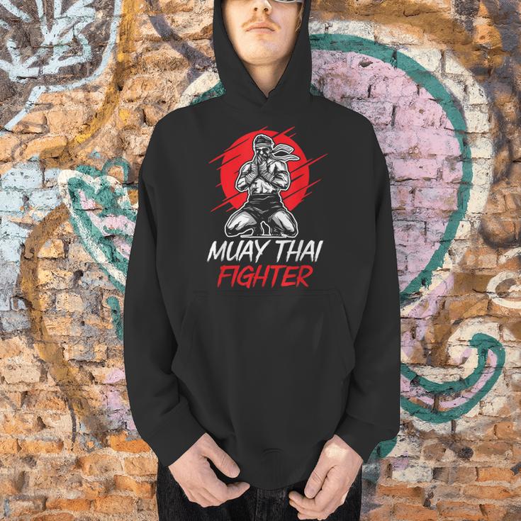 Muay Thai Fighter Martial Arts Boxing Hobby Men Hoodie