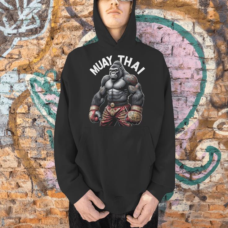 Muay Thai Gorilla Strength Power Fighter Men Hoodie Muay Thai Gorilla Strength Power Fighter Men Hoodie