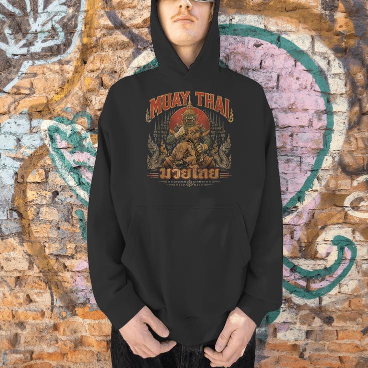 Muay Thai Life Vintage Thai Boxing Nak Muay Thai Giant Men Hoodie Muay Thai Life Vintage Thai Boxing Nak Muay Thai Giant Men Hoodie