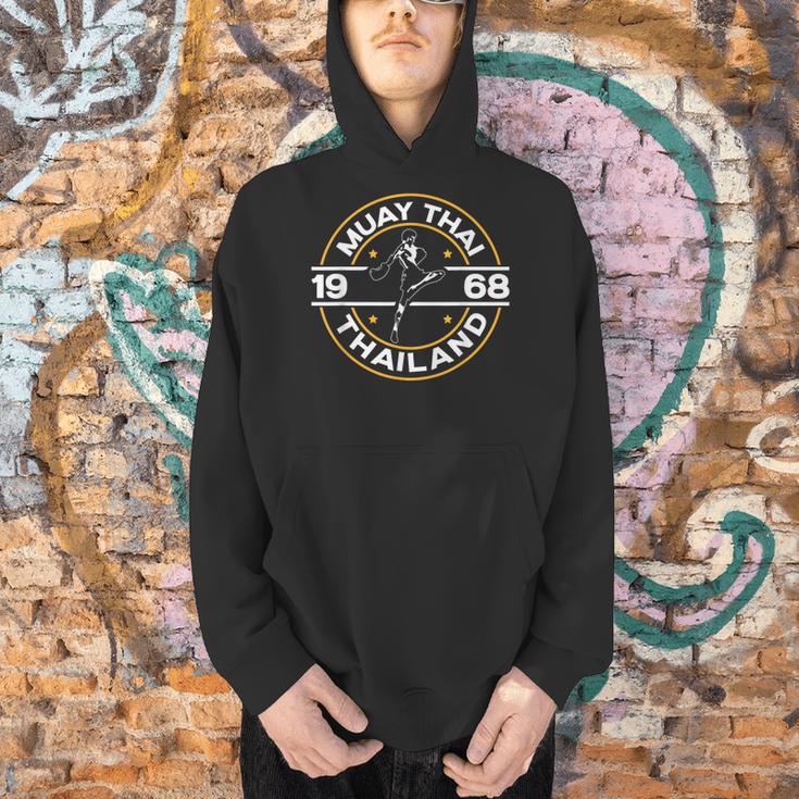 Muay Thai Thailand Fighter Fighting Combat 1969 Thai Boxing Men Hoodie
