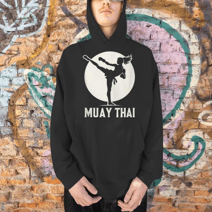 Muay Thai Woman Image Men Hoodie