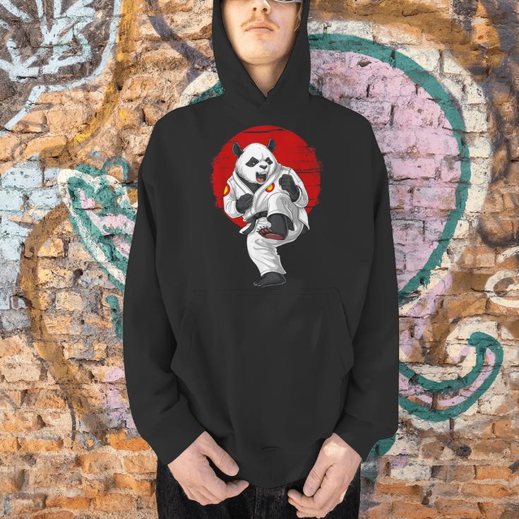 Panda Bear Karate Kickboxing Muay Thai Martial Arts Men Hoodie