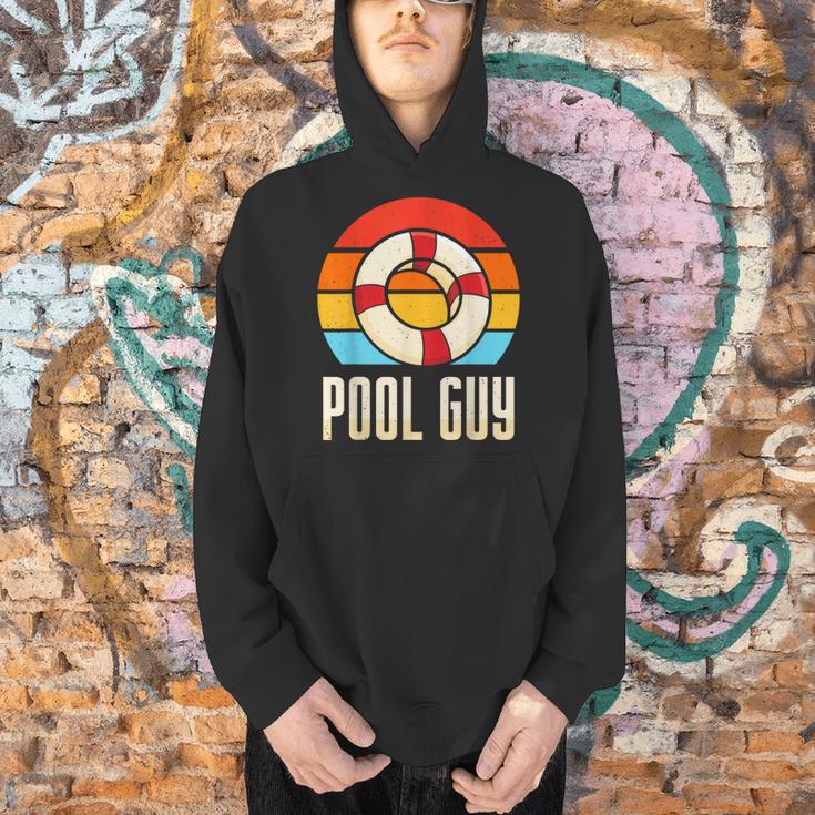 Pool Guy Swimming Attendant Attendants Rescuer Men Hoodie
