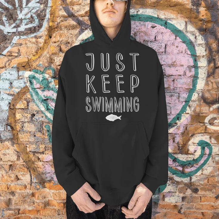 Pretty Fish Just Keep Swimming Men Hoodie Pretty Fish Just Keep Swimming Men Hoodie