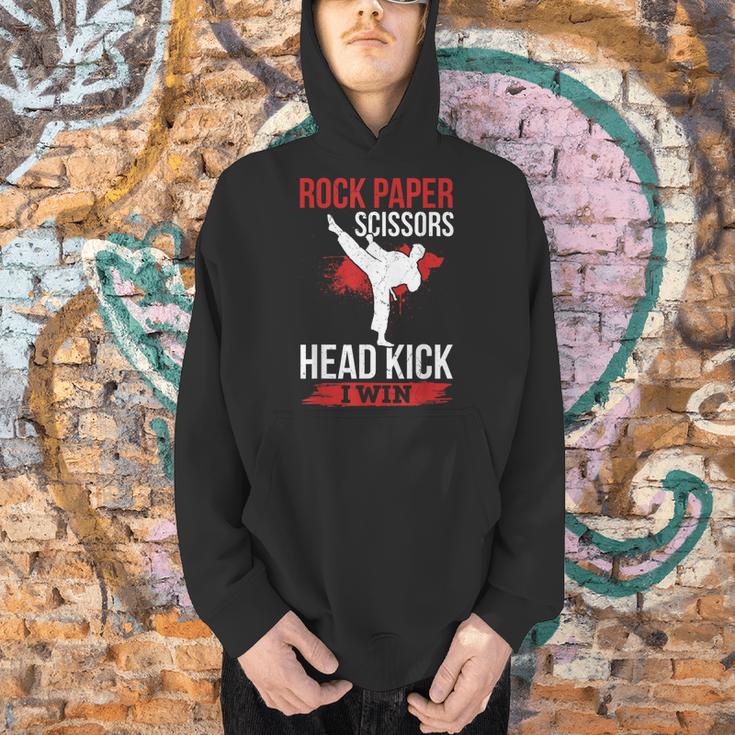 Rock Paper Scissors Head Kick I Win Muay Thai Men Hoodie Rock Paper Scissors Head Kick I Win Muay Thai Men Hoodie