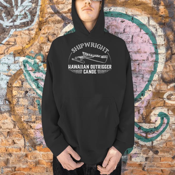 Shipwright Hawaiian Outrigger Canoe Boat Builder Men Hoodie