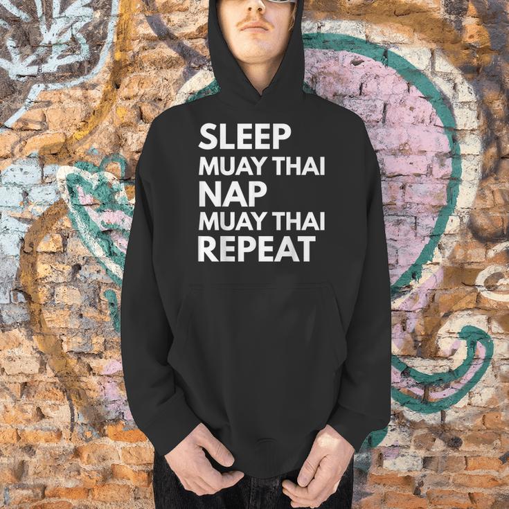 Sleep Nap Muay Thai Repeat Lover Martial Arts Men Hoodie