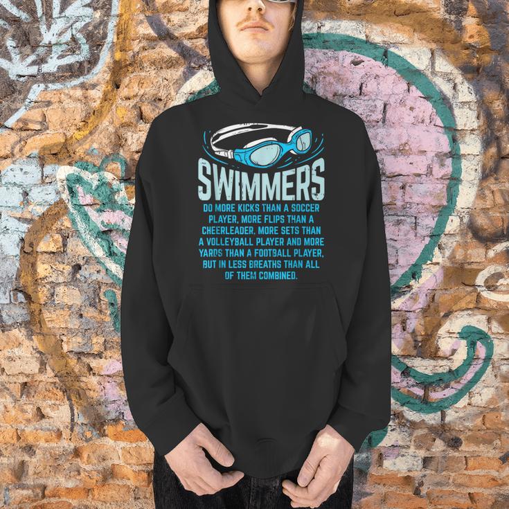 Swimmers Do More Kicks I For Swimming Lovers Men Hoodie Swimmers Do More Kicks I For Swimming Lovers Men Hoodie