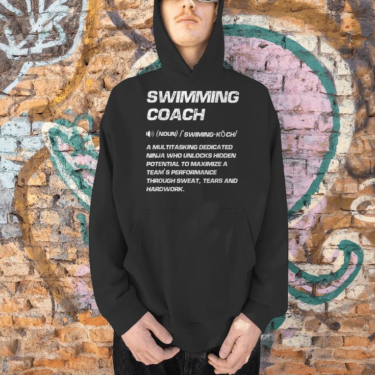 Swimming Coach Definition Swimming Instructor Men Hoodie