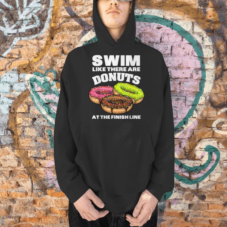 Swimming Donut Men Women Swimmer Sports Athlete Men Hoodie