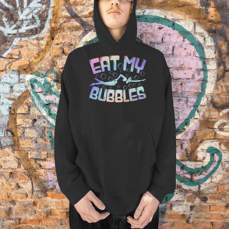 Swimming Eat My Bubbles Swim Watercolour Men Hoodie Swimming Eat My Bubbles Swim Watercolour Men Hoodie