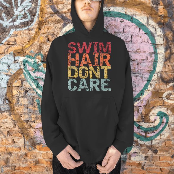 Swimming Pool Diving Sport Swimmer Swim Hair Dont Care Men Hoodie